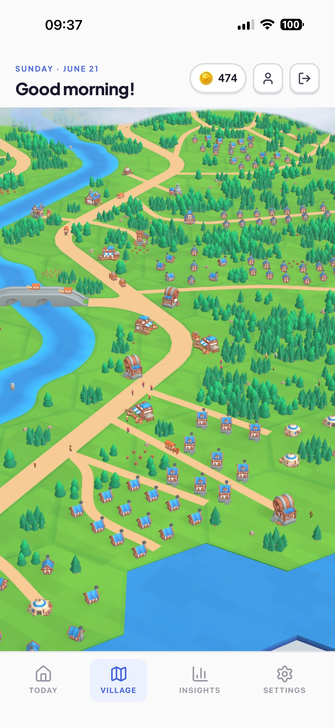 Village tab
